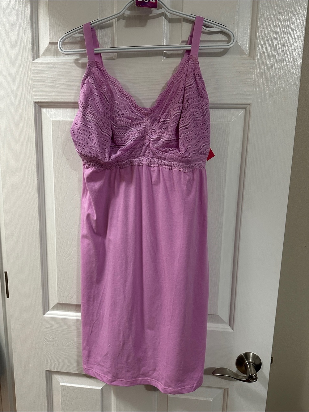 Cosabella Lavender Lace-Top Chemise